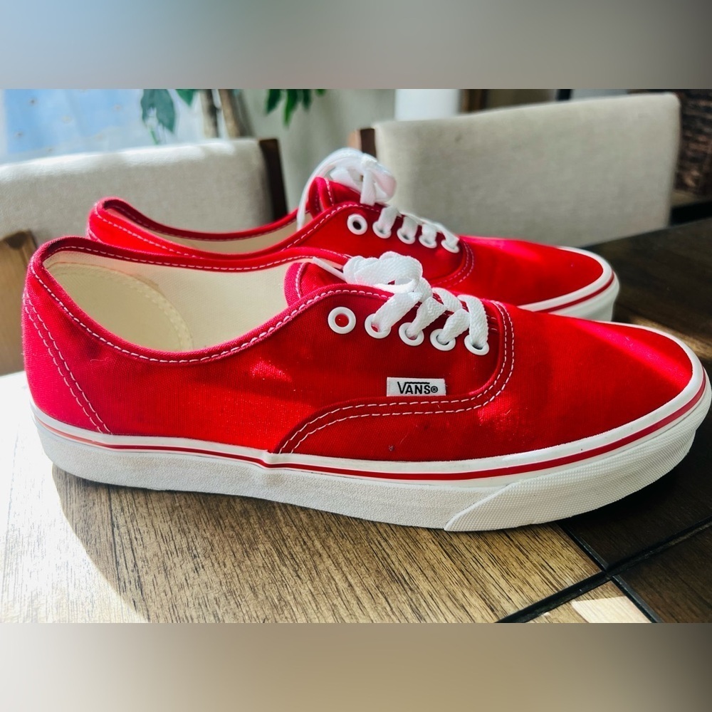 Vans Skate Shoe - Red men’s size 9.5 
Women’s size 11.0